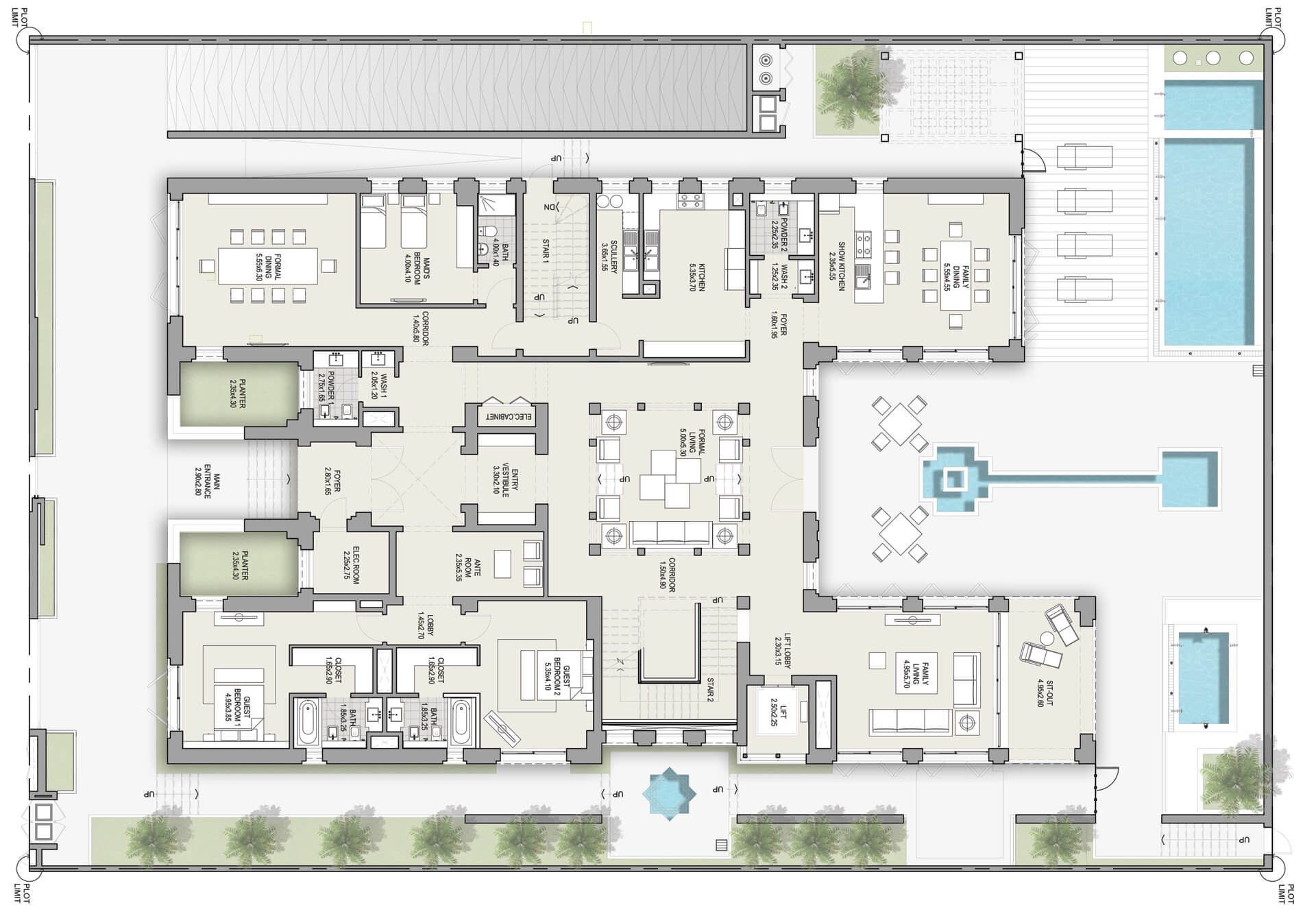 Modern Arabic Mansions District One Modern Arabic Mansions District One